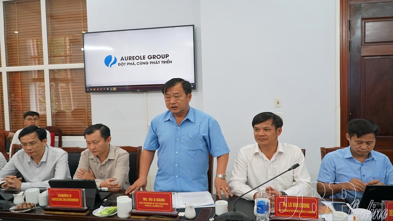 Lãnh đạo UBND tỉnh làm việc với Tập đoàn Mitani Sangyo