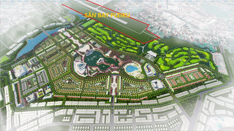 Hé lộ thời điểm khởi công khu đô thị 240ha gần sân bay Pleiku