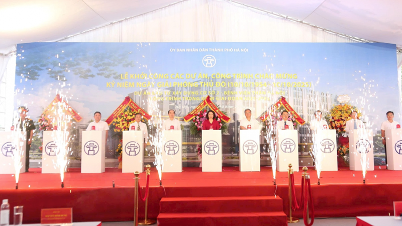 Hà Nội khởi công xây dựng Bệnh viện Thận cơ sở 2 gần 750 tỷ đồng