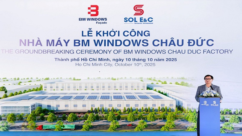 BM Windows khởi công nhà máy 100.000 m2 tại Châu Đức