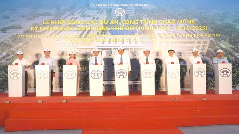 Hà Nội: Khởi công Dự án xây dựng Trường Đào tạo cán bộ Lê Hồng Phong