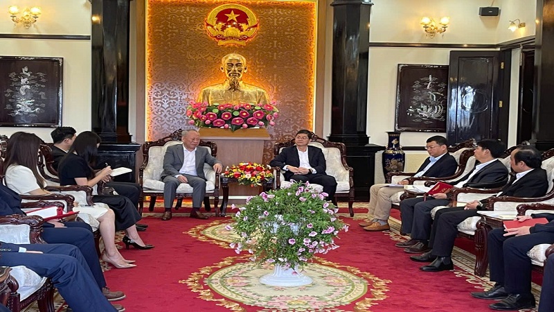 Phó Chủ tịch UBND tỉnh Lâm Đồng Nguyễn Hồng Hải làm việc với Công ty TNHH Tập đoàn Xây dựng Thái Bình Dương