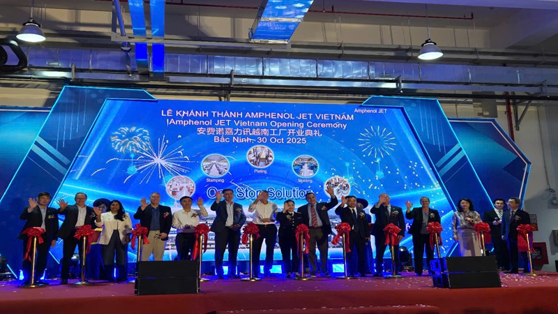 Khánh thành nhà máy sản xuất linh kiện điện tử của Công ty TNHH Amphenol Jet (Việt Nam)