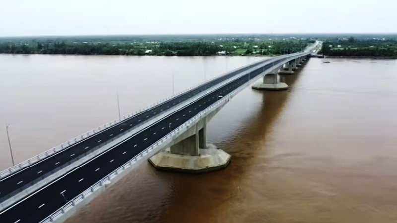 Sắp thông xe cầu vượt sông 4.000 tỷ xóa bỏ toàn bộ các bến phà lâu đời, nối thông 2 tỉnh thành miền Tây