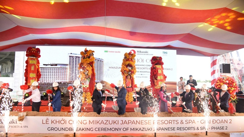 Đà Nẵng: Khởi công giai đoạn 2 dự án Mikazuki Japanese Resorts & Spa