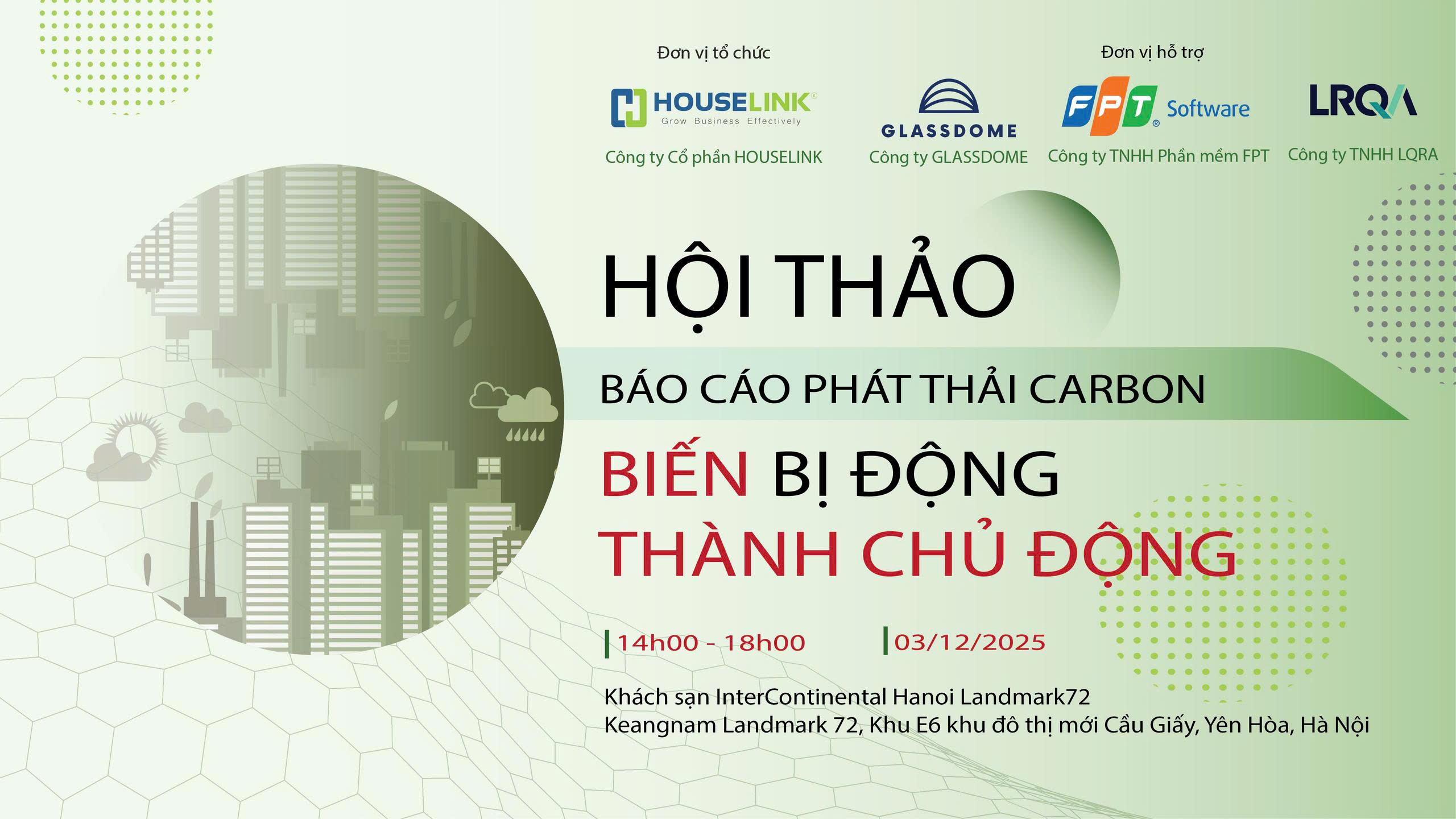 Hội thảo Báo cáo phát thải Carbon: Biến bị động thành chủ động