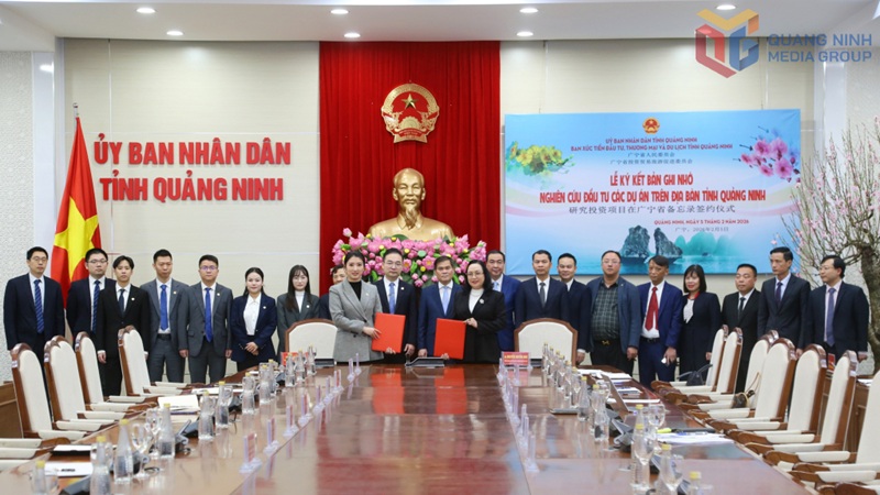 Ký kết biên bản ghi nhớ nghiên cứu đầu tư các dự án trên địa bàn tỉnh Quảng Ninh