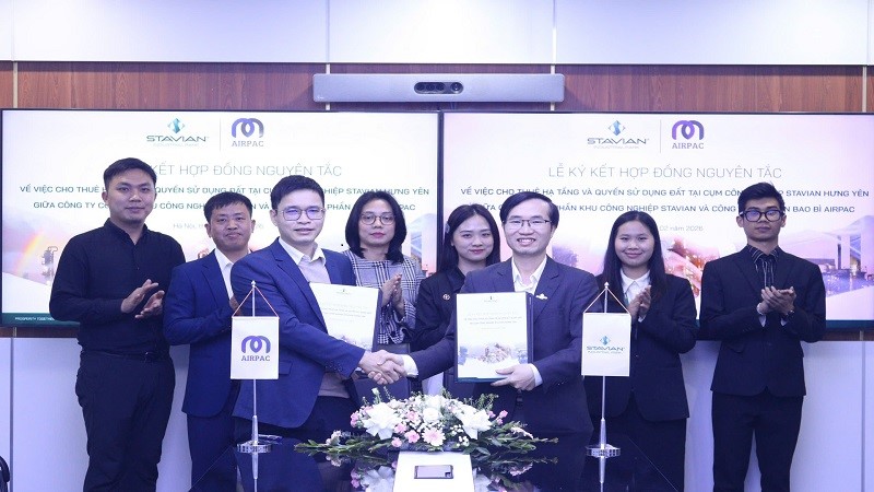 CCN Stavian Hưng Yên ký thỏa thuận thuê hạ tầng với nhiều doanh nghiệp