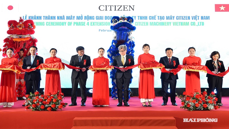 Khánh thành nhà máy mở rộng giai đoạn 4 của Công ty TNHH Chế tạo máy Citizen Việt Nam