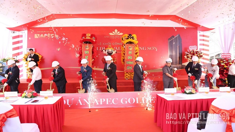 Khởi công dự án căn hộ và thương mại Apec Golden Palace Lạng Sơn trị giá gần 800 tỷ đồng