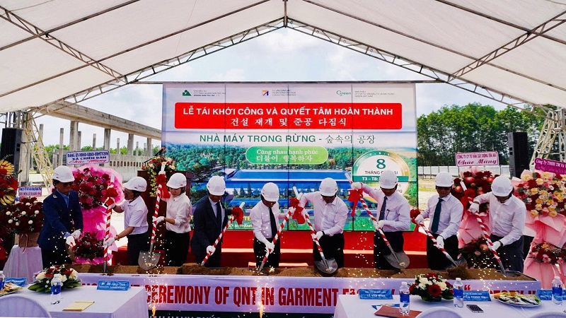 Tái khởi công xây dựng nhà máy sản xuất 1,5 triệu sản phẩm/năm