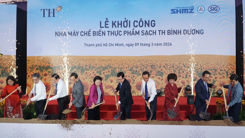 Khởi công nhà máy chế biến thực phẩm sạch TH Bình Dương