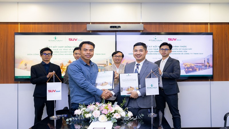 CCN Stavian Hưng Yên ký hợp đồng thuê đất, bàn giao mặt bằng cho nhà đầu tư