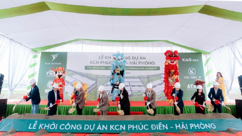 KCN Việt Nam khởi công KCN Phúc Điền, bổ sung nguồn cung kho xưởng xây sẵn hiện đại tại vùng kinh tế trọng điểm phía Bắc