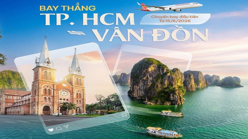 Hãng hàng không mới nhất Việt Nam chính thức khai thác đường bay kết nối đặc khu lớn bậc nhất cả nước tới TP. HCM