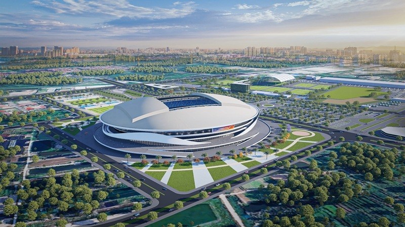 Sân vận động lớn thứ 2 Việt Nam đủ sức tổ chức World Cup thi công thần tốc, khán đài 60.000 chỗ dần lộ diện