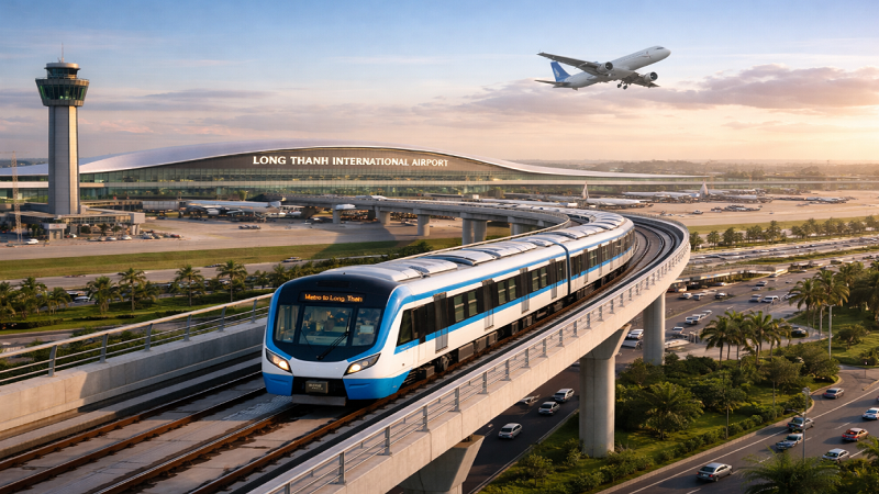 Đồng Nai dự chi hơn 1.200 tỷ tiền giải phóng mặt bằng cho 18km dự án kéo dài tuyến metro kết nối tới sân bay lớn nhất Việt Nam