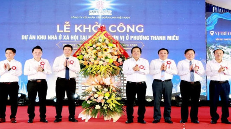 Phú Thọ khởi công dự án nhà ở xã hội hơn 355 tỷ đồng