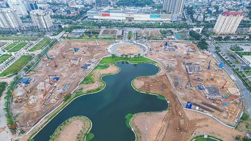 Noble West Lake Ha Noi: 12 tòa tháp 40 tầng thi công xuyên đêm, “đại công trường” lớn bậc nhất Tây Hồ Tây lộ diện