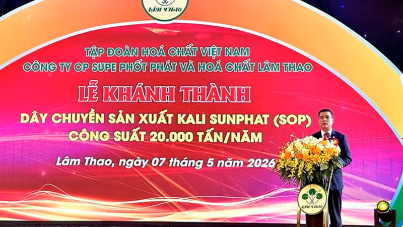 Supe Lâm Thao đưa dự án sản xuất phân SOP chất lượng cao vào hoạt động