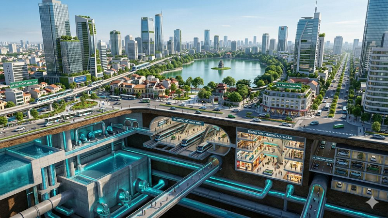 Việt Nam dự kiến xây một công trình dưới lòng đất lớn nhất thế giới, phá kỷ lục của Nhật Bản