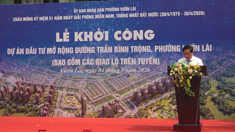 Khởi công mở rộng đường Trần Bình Trọng: Gỡ “nút thắt” hạ tầng, hoàn thiện diện mạo đô thị trung tâm