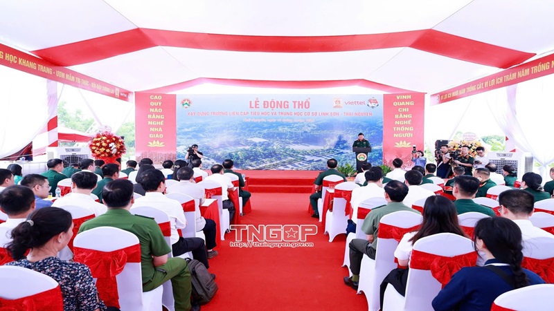 Lễ động thổ công trình Trường liên cấp Tiểu học và Trung học cơ sở Linh Sơn