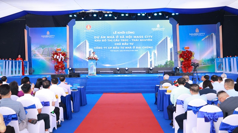 Thái Nguyên đồng loạt khởi công 6 dự án nhà ở xã hội quy mô lớn