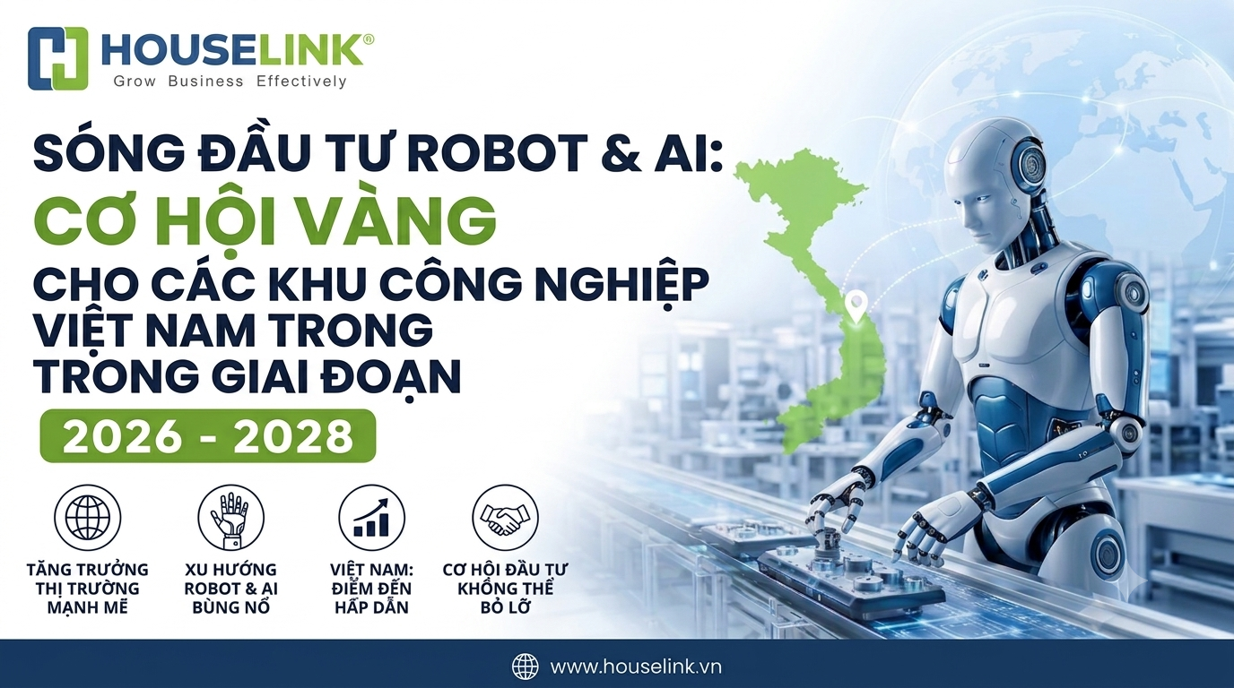 Làn sóng đầu tư robot và AI: Cơ hội vàng cho các khu công nghiệp Việt Nam giai đoạn 2026-2028