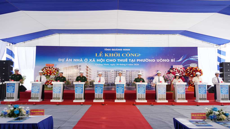 Khởi công dự án nhà ở xã hội cho thuê tại phường Uông Bí